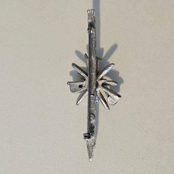 Vintage Kramer Atomic Silver Brooch Pin - Picture 6 of 7